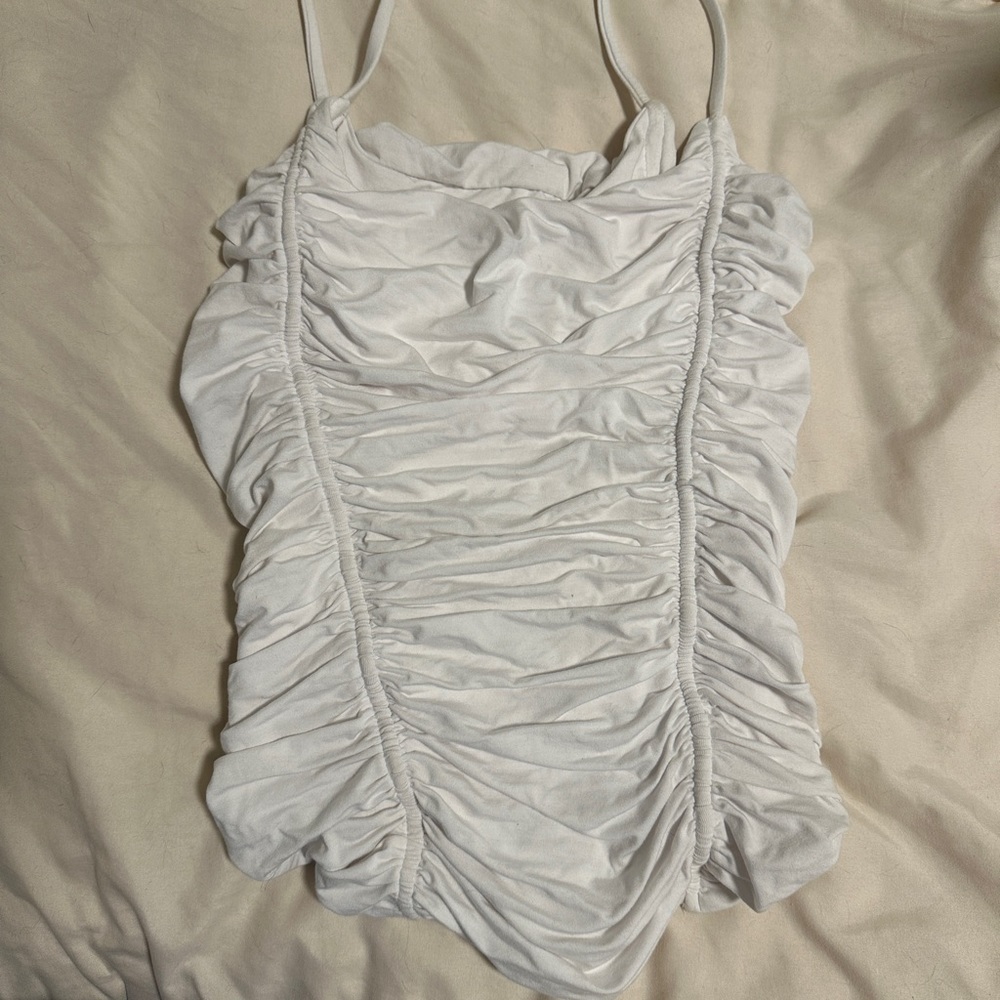 Isa Boulder Sculpture Draped Jersey Camisole